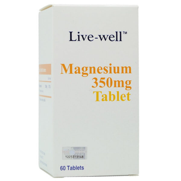 Live-well Magnesium 350mg Tablet 60s