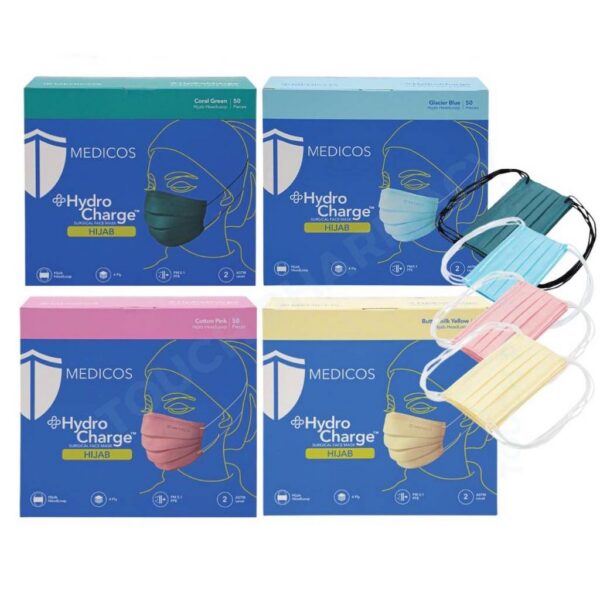 Medicos HydroCharge Surgical Face Mask (Hijab) 50s