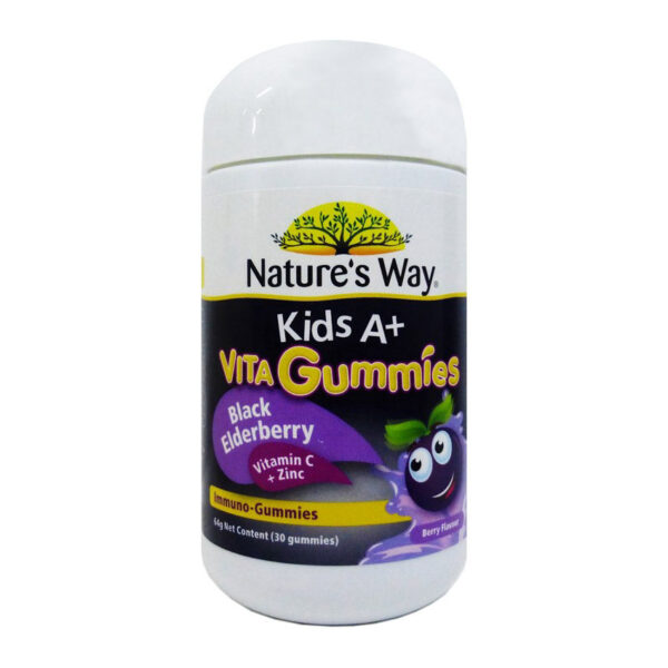 Nature’s Way Kids A+ Black Elderberry Vita Gummies 30s