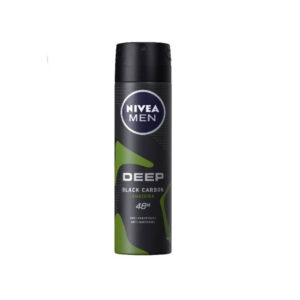 Nivea (Men) Deep Black Charcoal Amazonia Body Spray - 150mlx2