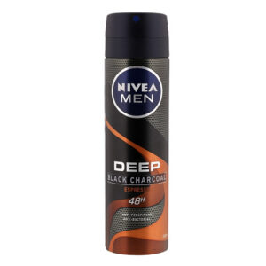 Nivea (Men) Deep Black Charcoal Espresso Body Spray - 150mlx2