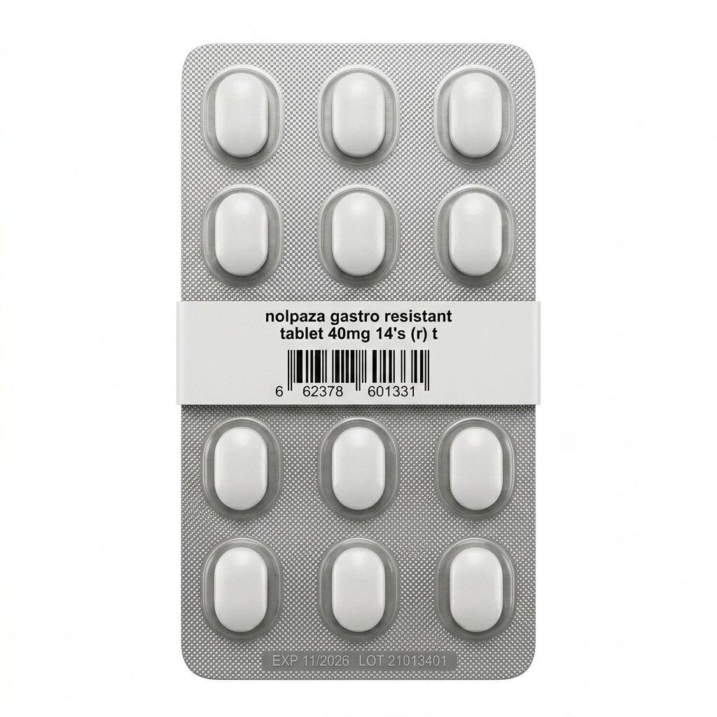 Nolpaza 40mg Gastro-Resistant Tablet