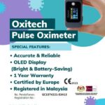 Oxitech Pulse Oximeter (MDA certified – 1 year warranty)