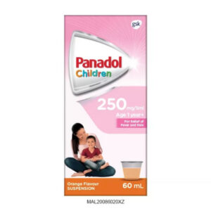 Panadol Children 250mg/5ml Suspension for fever and pain relief in children | DoctorOnCall Malaysia