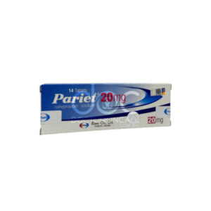 Pariet 20mg Tablet rabeprazole proton pump inhibitor for acid reflux and peptic ulcer | DoctorOnCall Malaysia