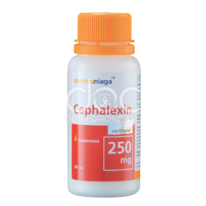 Pharmaniaga Cephalexin 250mg Capsule antibiotic for respiratory, skin and urinary infections | DoctorOnCall Malaysia