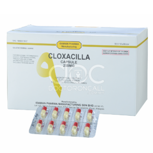 Pharmaniaga Cloxacillia 250mg Capsule antibiotic for staphylococcal skin and soft tissue infections | DoctorOnCall Malaysia