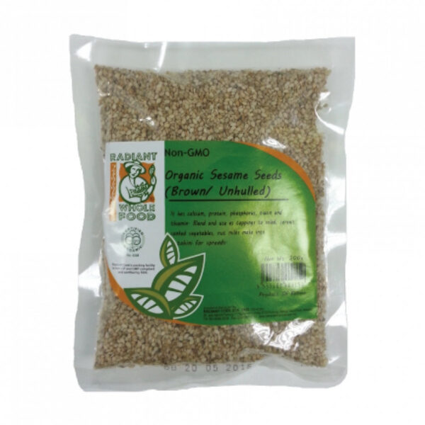 Radiant Organic Brown Sesame Unhulled