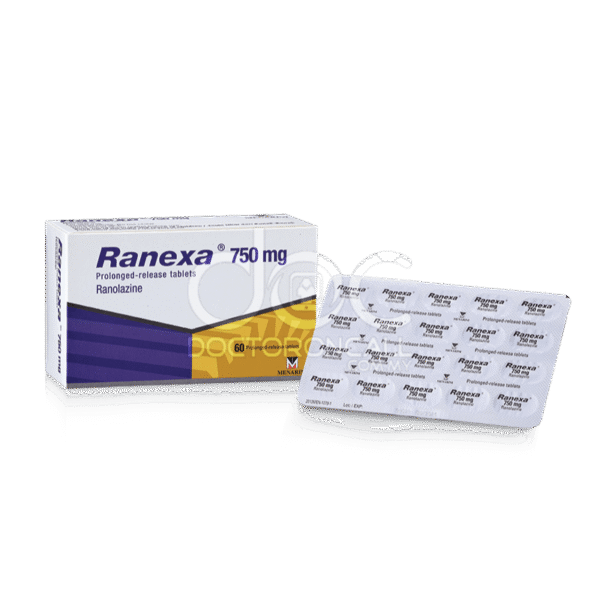 Ranexa 750mg Tablet