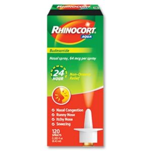 Rhinocort 64mcg Aqua Nasal Spray - 120-doses