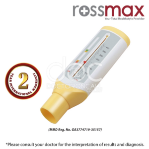 Rossmax Child Peak Flow Meter with Color-coded Indicators (PF120C) - 1s