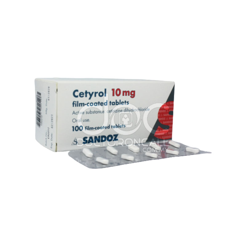 Sandoz Cetyrol 10mg Tablet