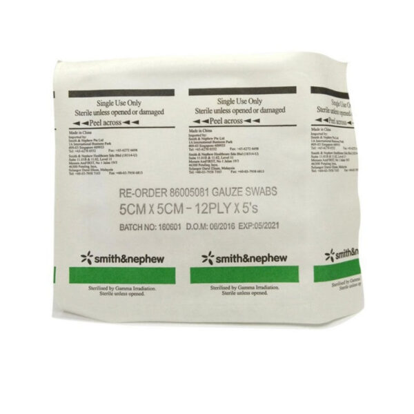 Smith & Nephew Sterile Gauze Swab (5cm x 5cm)