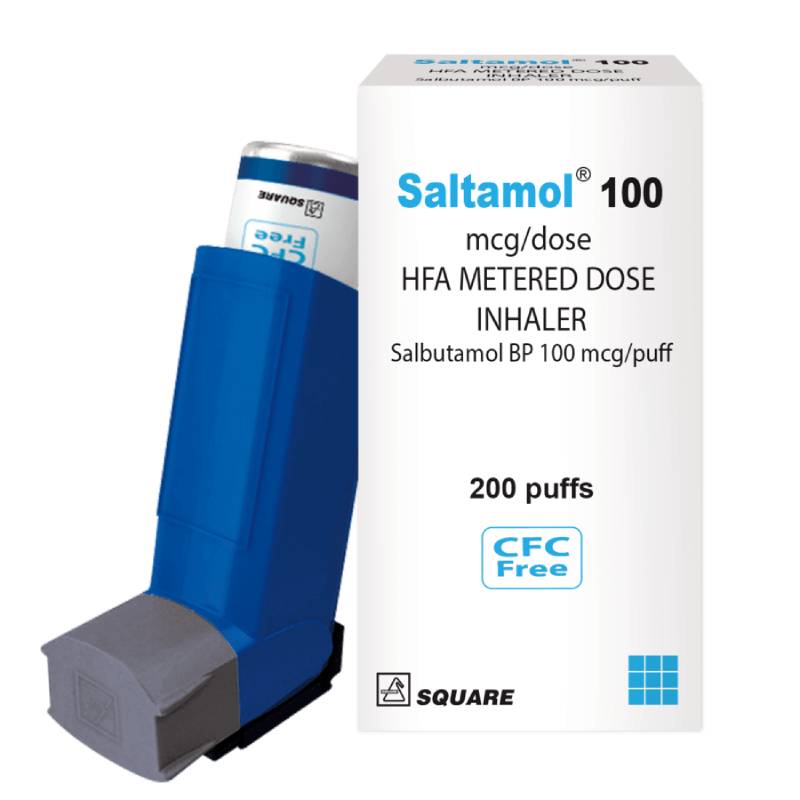 Square Saltamol 100mcg Dose Inhaler