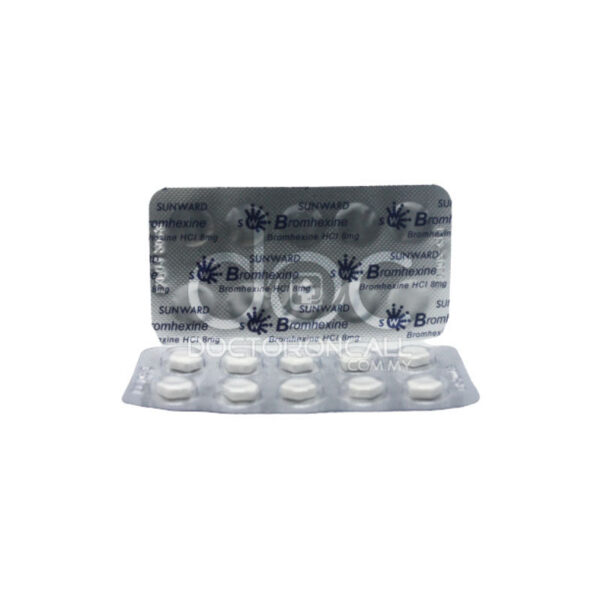 Sunward Bromhexine 8mg Tablet