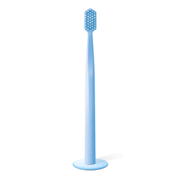 Ukiwi Natural Oral Care Macaron Ultra Wide Toothbrush (Blueberry) Blue