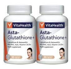 vitahealth glutathione plus Asta 30s x2 korean glow tone cream