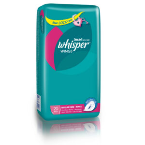 Whisper Regular Flow With Wings Pads - 40s