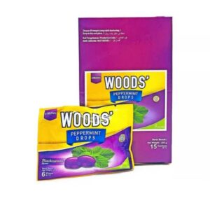 Woods Peppermint Drops Lozenges - Blackcurrant - 6s