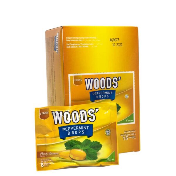 Woods Peppermint Drops Lozenges – Honey Lemon