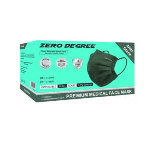 Zero Degree 4Ply Premium Medical Face Mask Adult 50s - Army Green