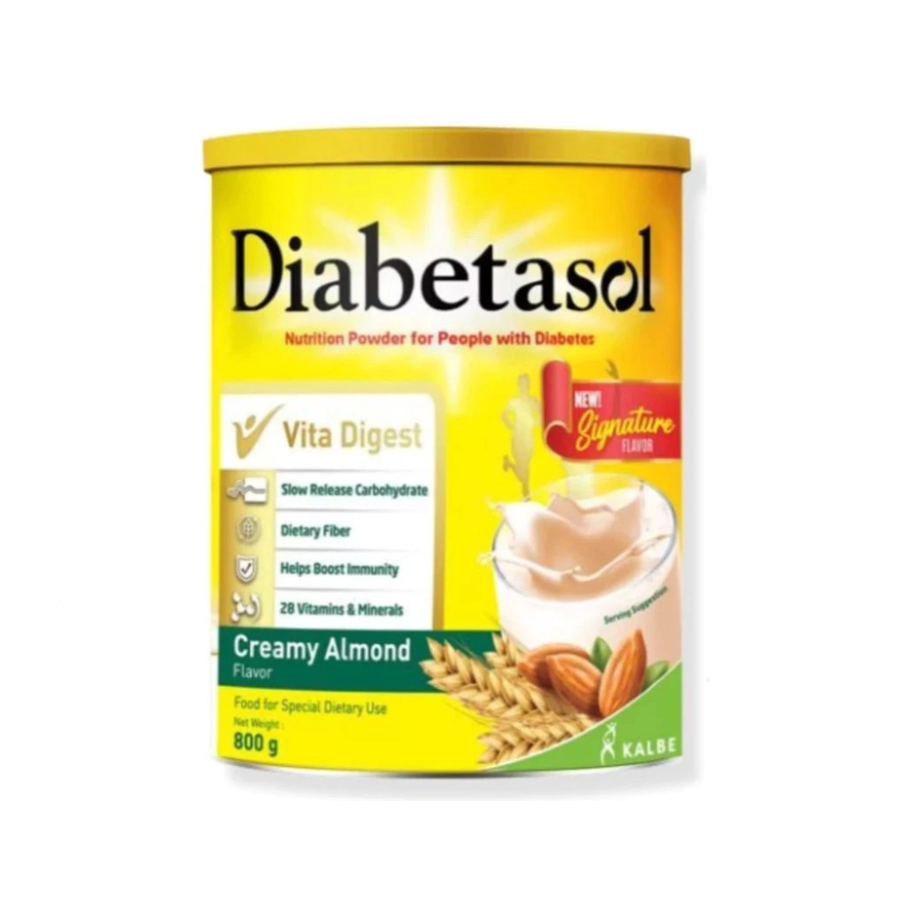 Diabetasol Milk Powder 800g - Badam Berkrim