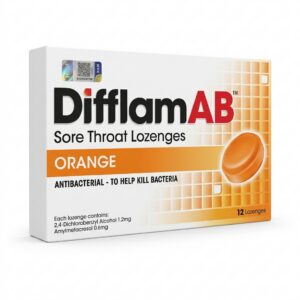 Difflam AB Sore Throat Lozenges 12s - Orange